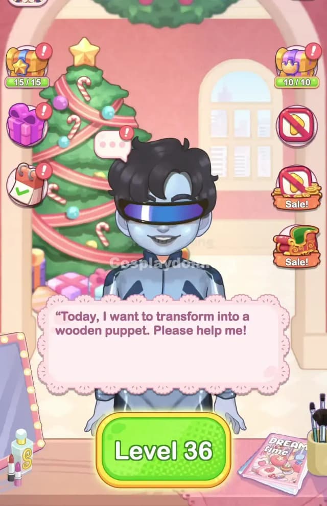 Cosplaydom Level 36 Solution 1