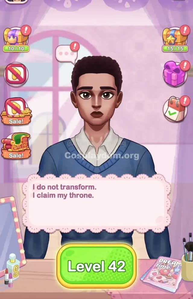 Cosplaydom Level 42 Solution 1