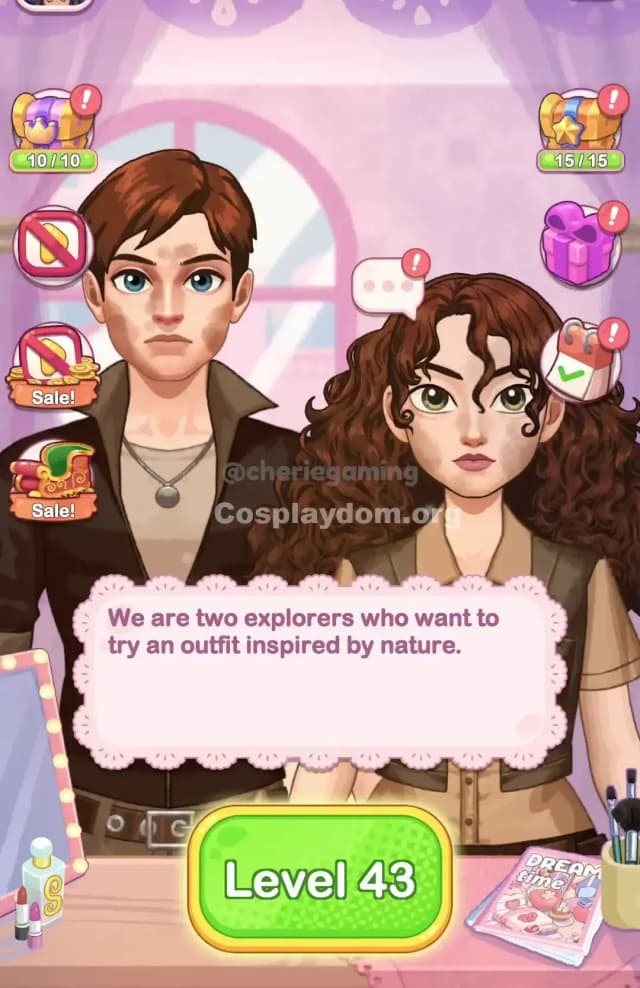 Cosplaydom Level 43 Solution 1