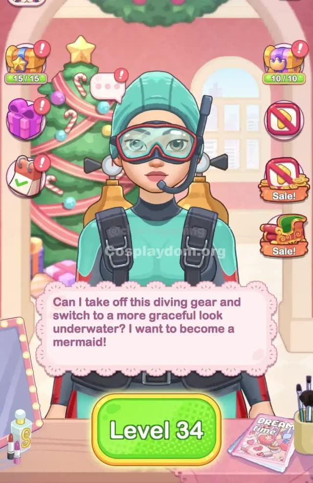 Cosplaydom Level 34 Solution 1