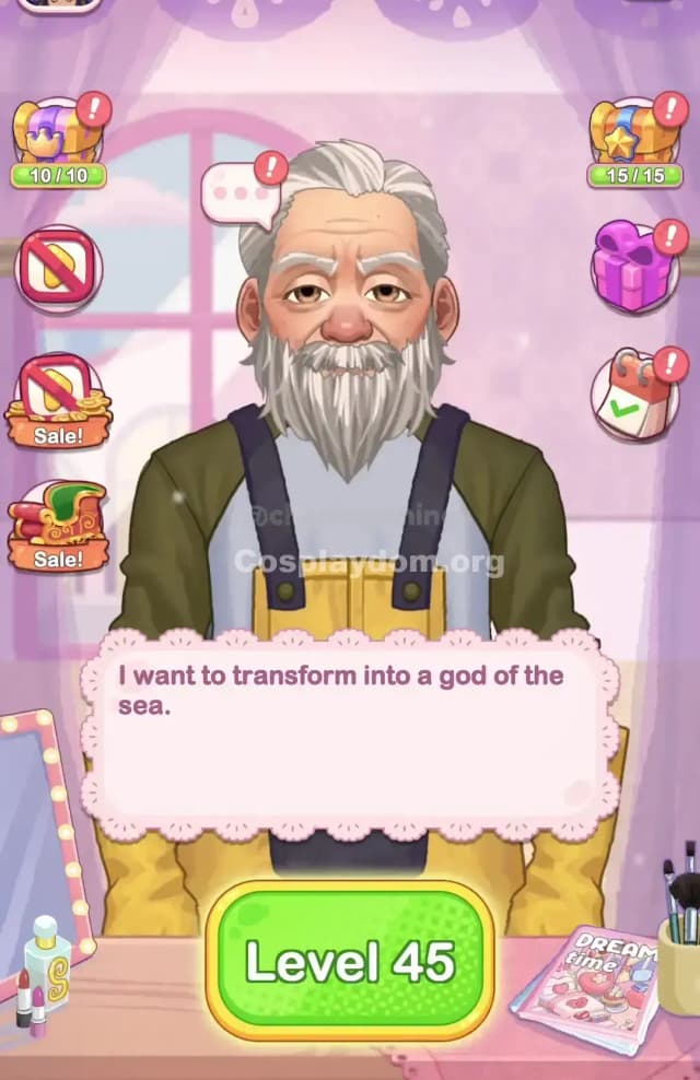 Cosplaydom Level 45 Solution 1