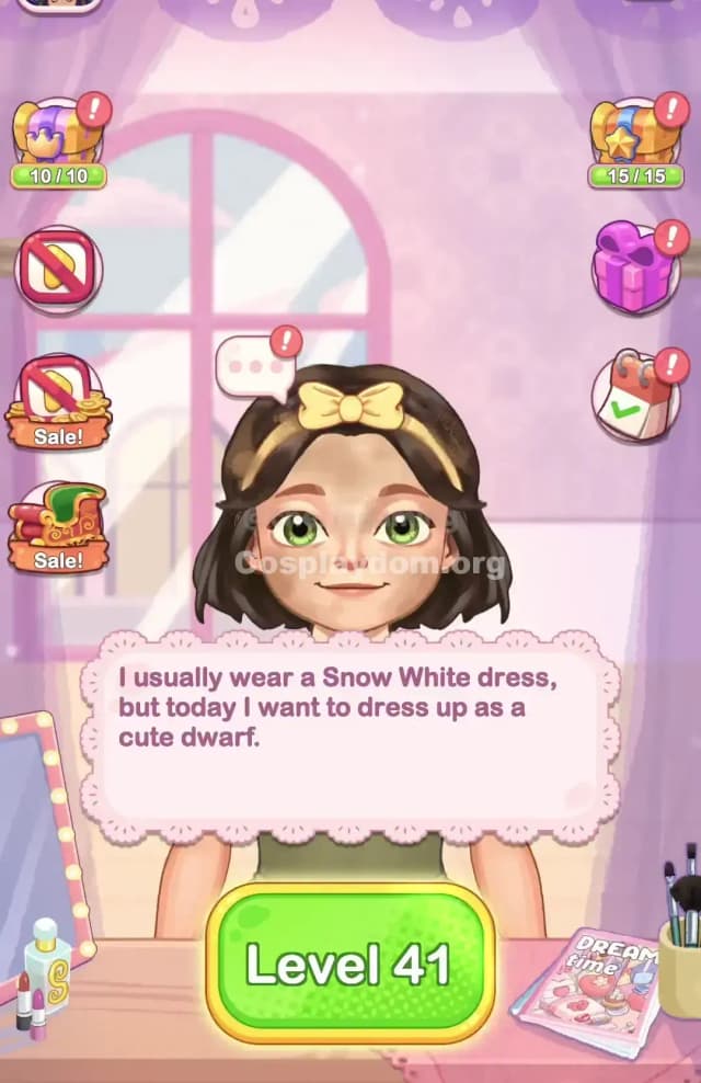 Cosplaydom Level 41 Solution 1